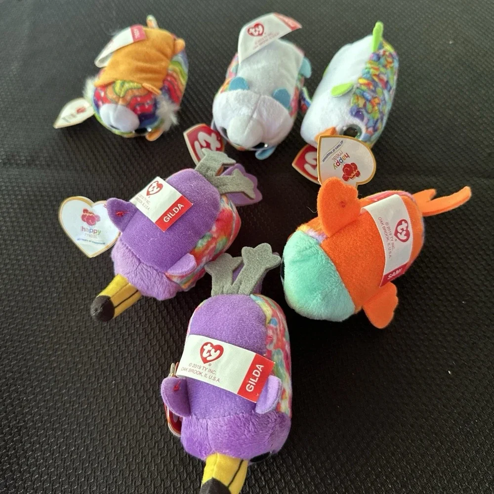 McDonalds‎ Happy Meal Toys TY Teenie Beanie Boos Mini Plush Lot of 6